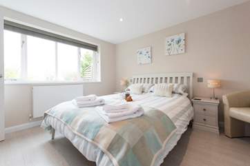 The bedroom.
