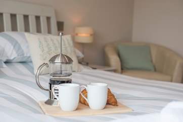 Breakfast in bed.