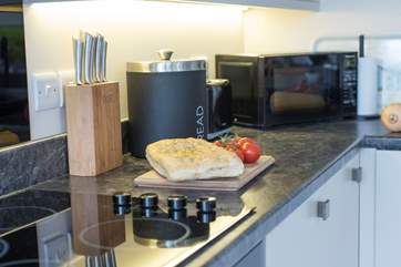 A ceramic hob for cooking.