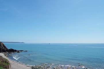 Views to Rame Head from Portwrinkle beach.