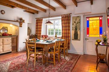 The lovely dining-room with the Heritatge Range.
