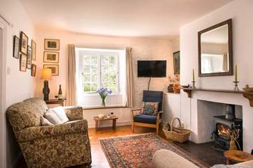 The comfy lounge has a toasty wood-burner making this an ideal retreat whatever the weather.