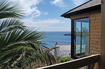 The spectacular view from the twin bedroom (Bedroom 1).