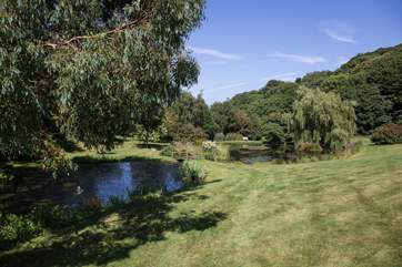 Complete with lakes, the grounds are just stunning.