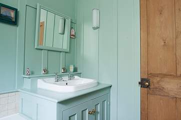 The bathroom.