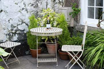 The terrace.