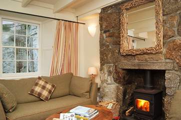 A roaring wood-burner makes this an ideal retreat all year round.