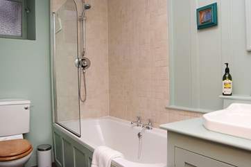 The bathroom.