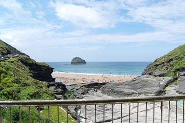 The view is fantastic and in the evening the beach and hamlet will be yours to enjoy.