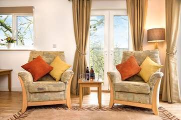 Open up the French windows and enjoy more of the wonderful setting