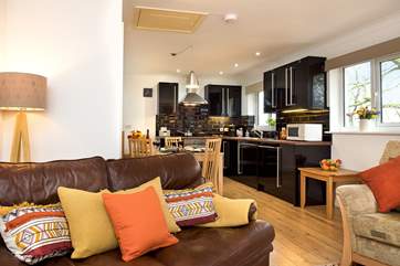 The open plan living room will ensure you enjoy time together