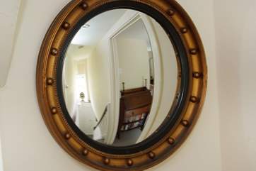 A lovely vintage convex mirror.