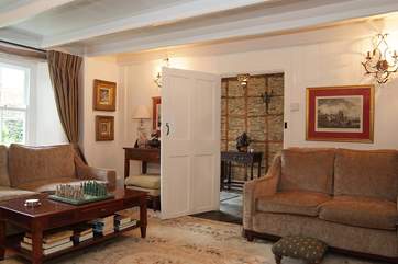 Looking from the drawing-room through to the hallway.
