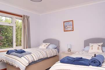 The twin bedroom.