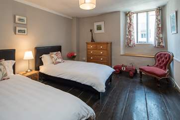 The twin room on the first floor is a really lovely room for young or old.