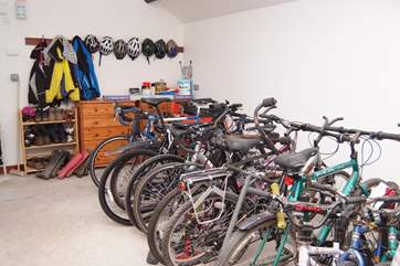 The Owners provide a secure shed for bikes as well as fishing tackle, golf bags etc.