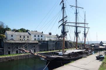 One of the beautiful tall ships in Charlestown harbour.