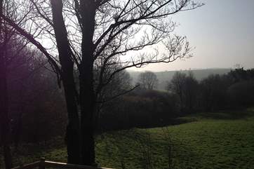 A winter view over the valley.