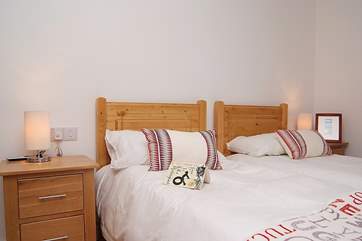 The twin bedroom.
