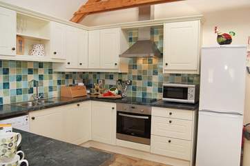 Whether making a cup of tea, breakfast or an evening meal, the kitchen has everything you will need.