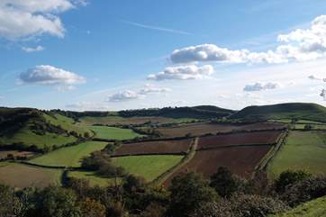 This is the iron age fort at Cadbury Castle - one of Somerset's historic landmarks.