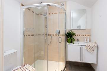The shower-room is on the ground floor - another very well-proportioned space with an excellent shower.