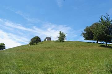 The extraordinarily named Barrow Mump is a National Trust site - you can climb to the top of this little hill and enjoy panoramic views over the Somerset Levels.