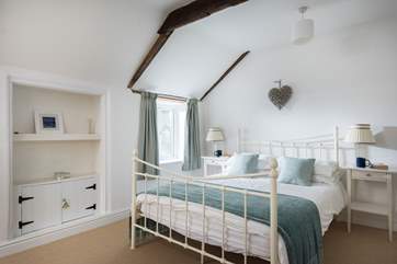 The beautiful bedroom. (This bed has been replaced with a king-size double bed - photographs to follow.)