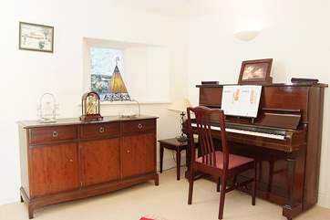 There is even a piano in this tucked away area of the ground floor.