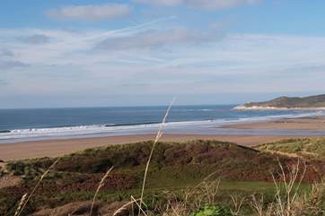 This is Woolacombe - another great family beach whatever the time of year.