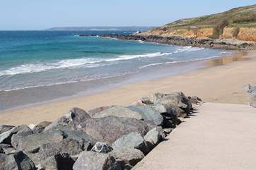 Perranuthnoe is a gorgeous beach which is perfect for children to enjoy rock pooling or surfing.
