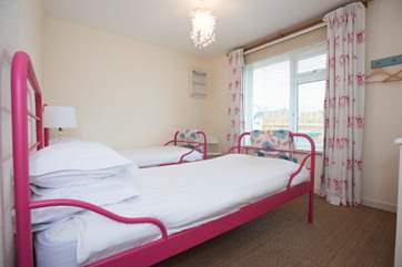The twin bedroom.