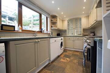 The spacious kitchen.