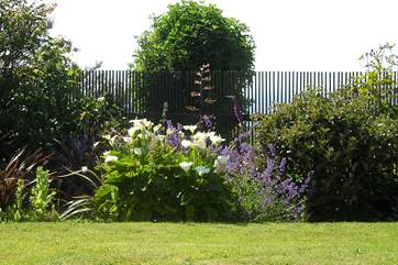 There are gardens and an orchard for you to explore and relax in.