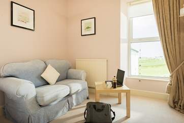 There is a small sitting-room on the first floor which would work well as a nursery as it is next to the bathroom and opposite Bedrooms 1 and 2 or for when you need a quiet spot to work.