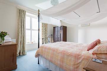 The master bedroom has wonderful sea views that can be enjoyed without leaving your bed.