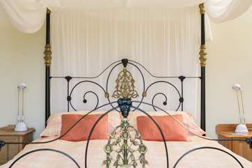 The pretty four-poster bed is something rather special.