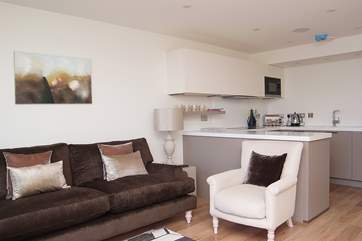 This light and spacious room is stylish and very comfortably furnished.