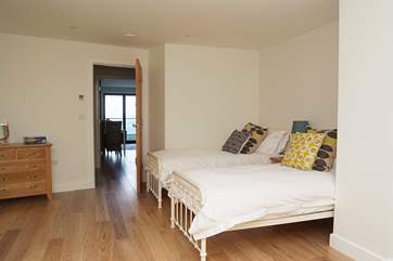 With built-in wardrobes there is plenty of space for the young ones to spread out.