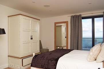 The master bedroom is beautifully furnished.