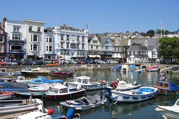 The inner harbour in Dartmouth, just a short drive away and well worth a visit.