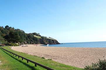 The fabulous beach at Blackpool Sands just a 15 minute drive away.