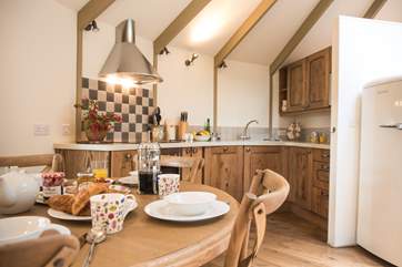 The kitchen is fully fitted including a dishwasher.