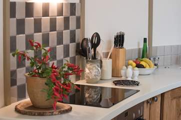 The kitchen is equipped with everything you will need for your luxury glamping holiday.