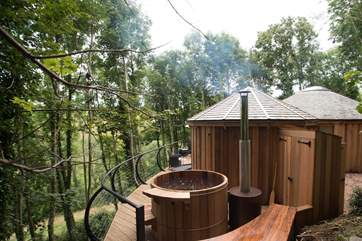 Light the wood-burner (logs are included), wait for a couple of hours and get yourself in!