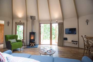 There is a wood-burner (logs inclusive) and a TV too!