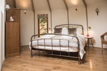 The sumptuous king-size bed.