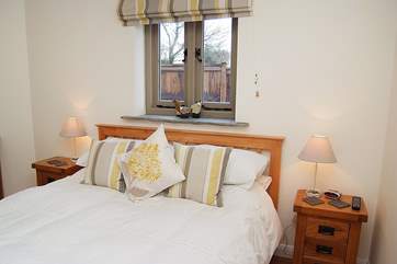 Bedroom 1 has a super comfy king-size bed