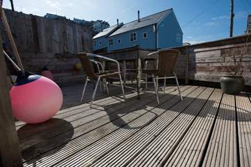 The terrace.