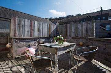 Enjoy al fresco eating on the terrace.